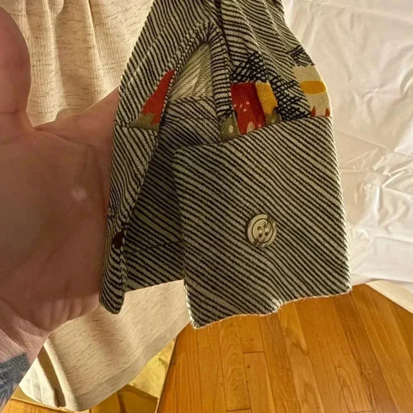 Vintage Herman Marcus Floral Button-Up Blouse and Beige Skirt Set - Picture 4 of 7